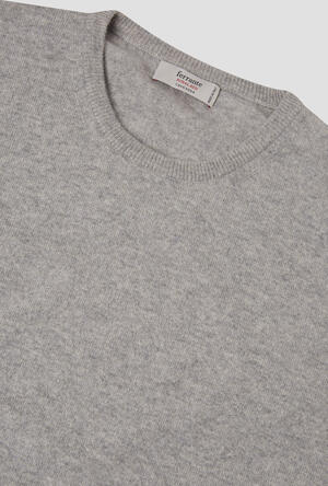 Pure cashmere crew neck ROYAL RED - Ferrante | img vers.300x/